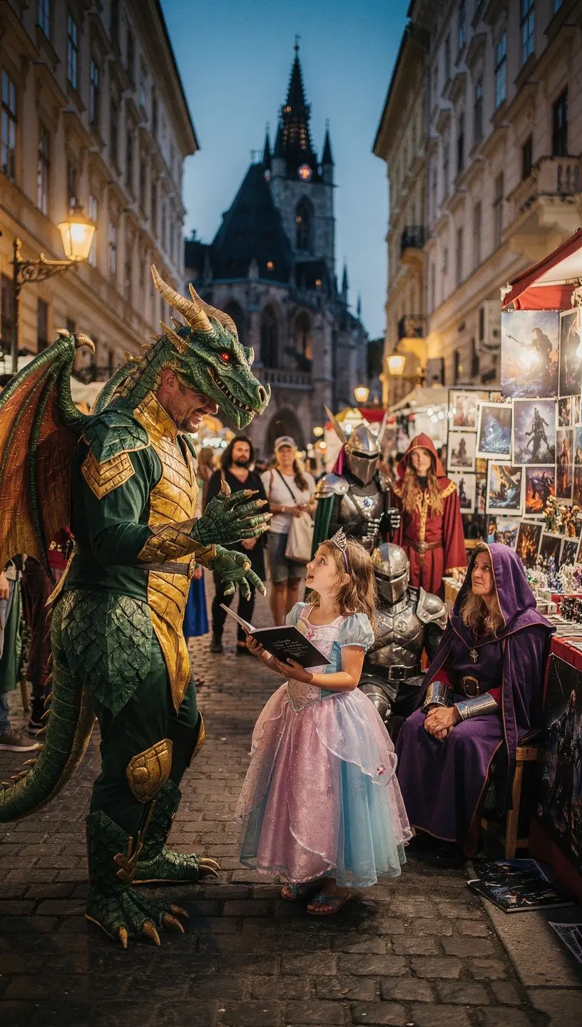 Ein farbenfrohes Cover eines epischen Fantasy-Romans mit Drachen und magischen Landschaften.