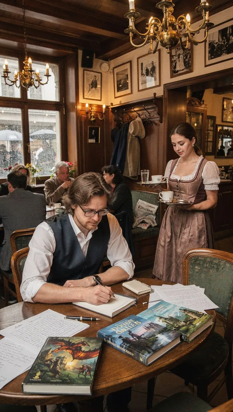 Ein Sammelobjekt von Figuren aus einer beliebten Fantasy-Serie, die auf einem Regal angeordnet sind.